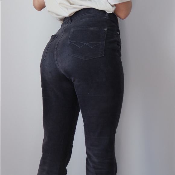 Gray Corduroy Pants - Picture 2 of 4